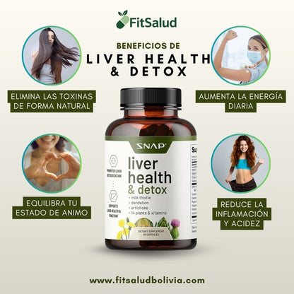 COMBO 3 LIVER HEALTH + GRATIS GOMITAS DE VALERIANA Y GOMITAS DE VINAGRE DE MANZANA