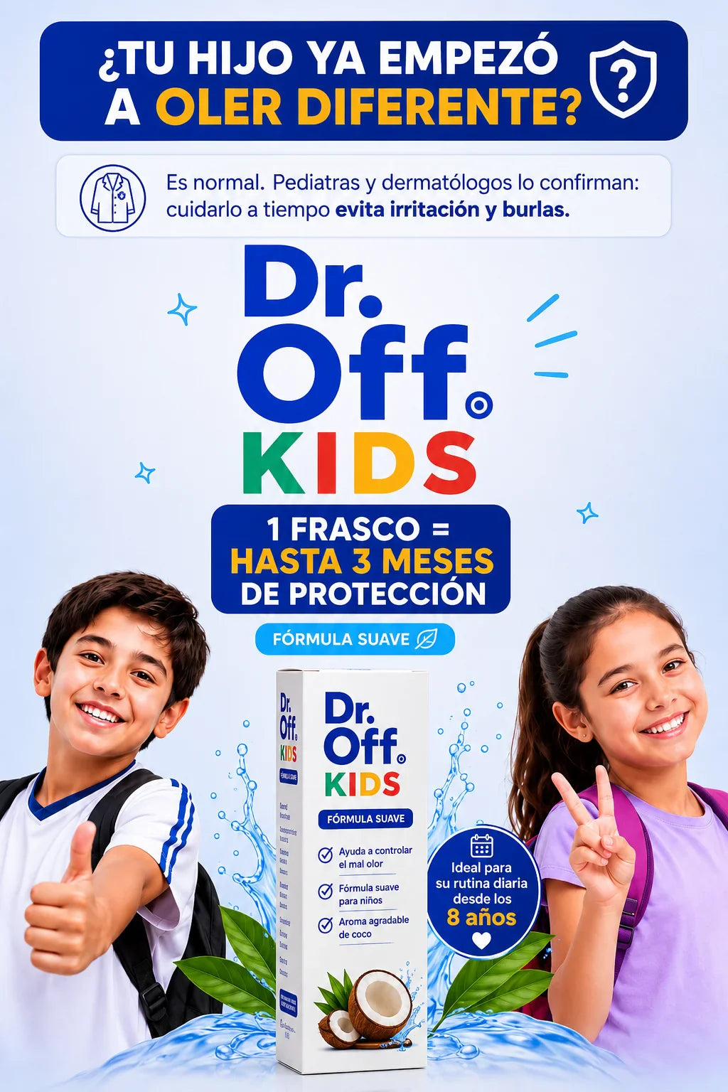 Dr. OFF Kids ayuda a controlar el mal olor